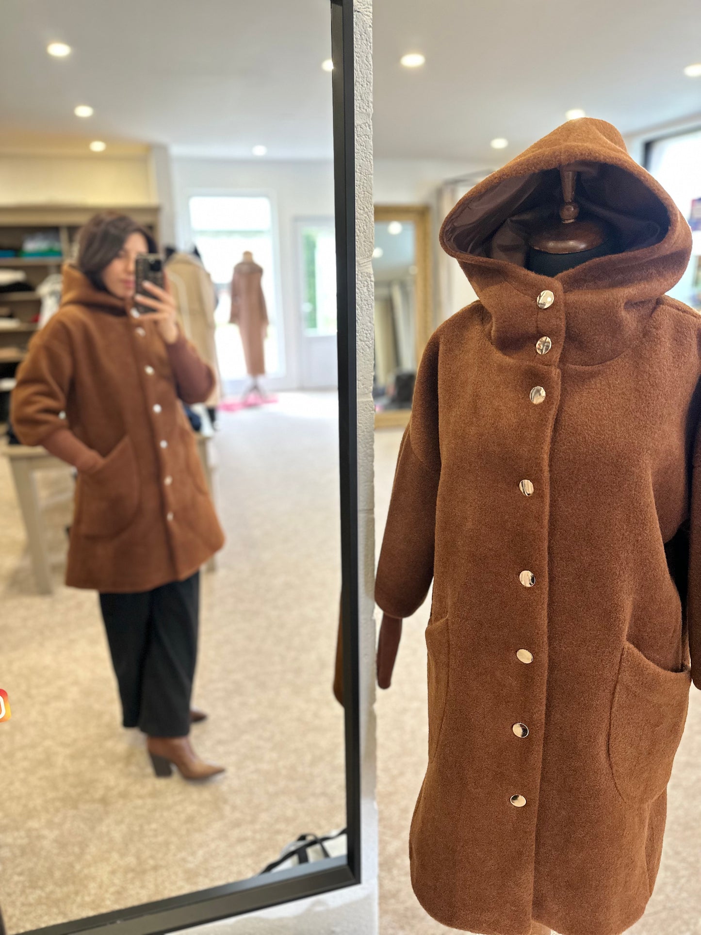 Cocoa Hooded Coat