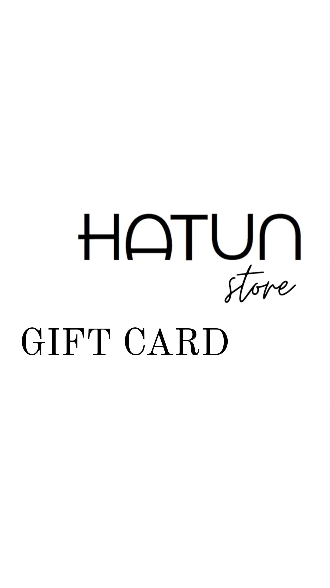 ᕼᗩTᑌᑎ GIFT CARD