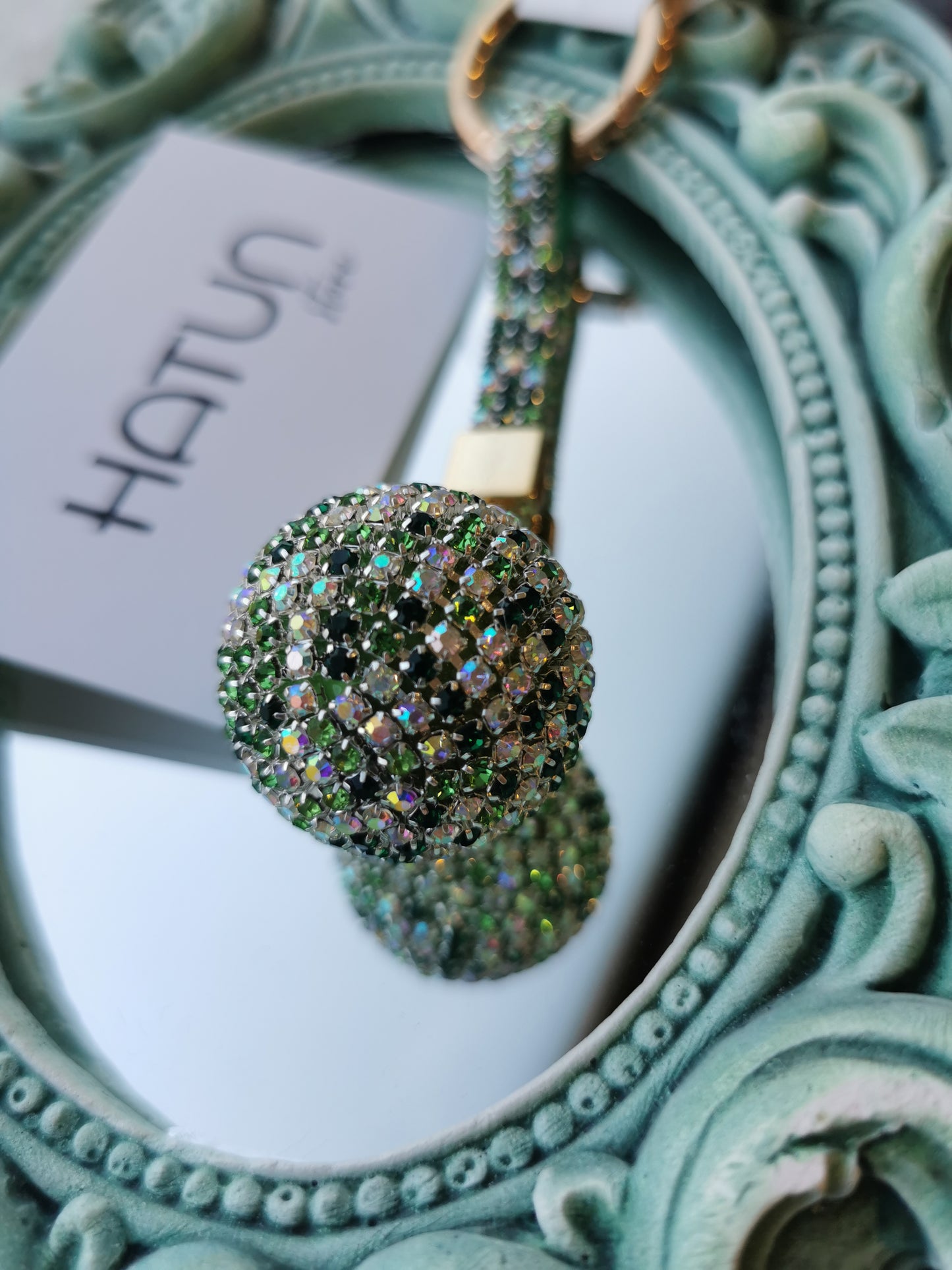 Crystal Stone Keychain - Green
