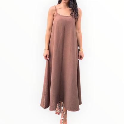 Serene Flow Maxi dress - brown