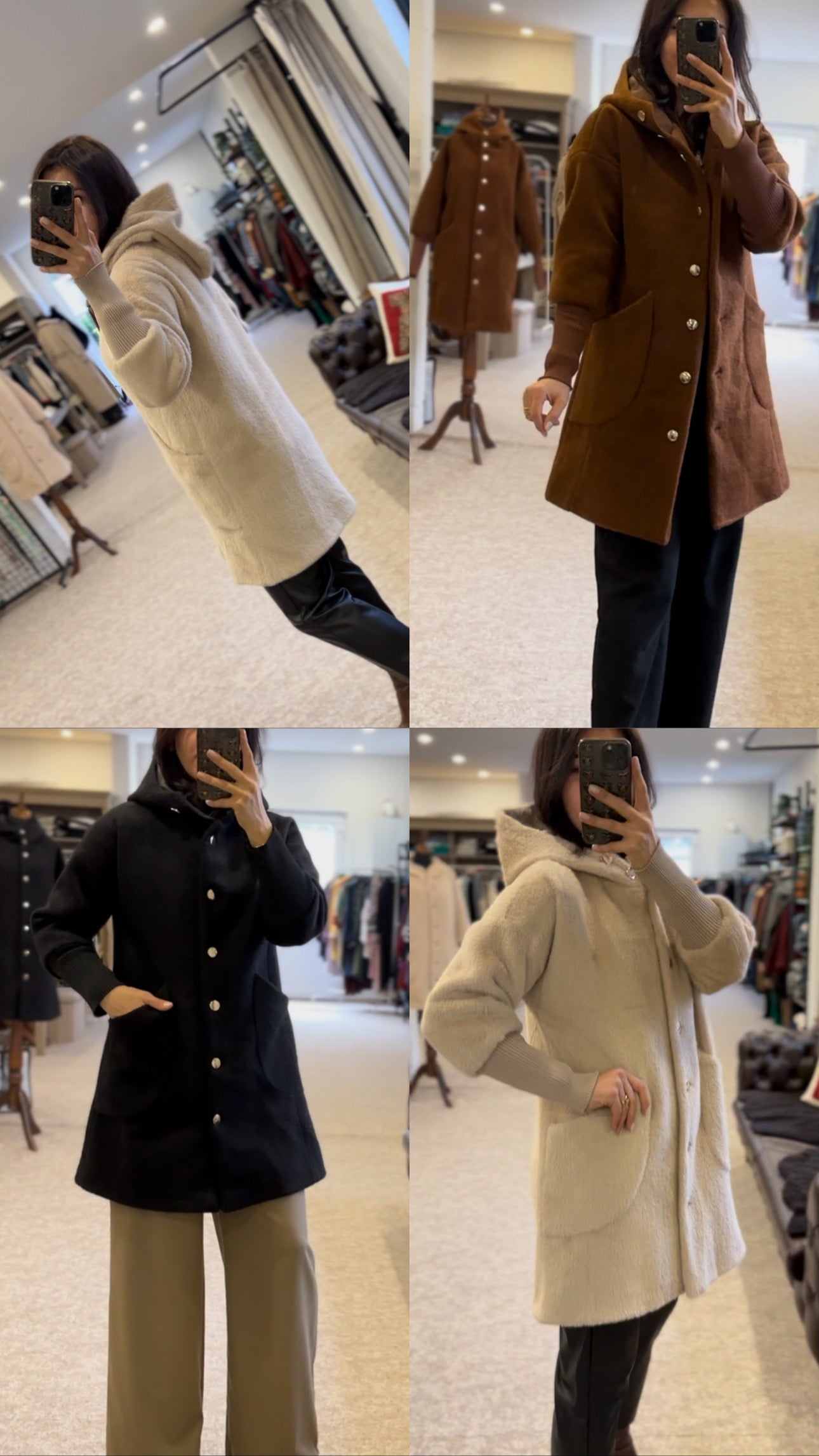 Hooded Coat - Black