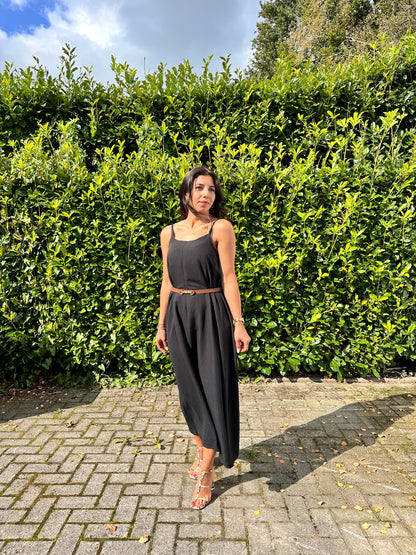 Serene Flow Maxi-jurk - zwart