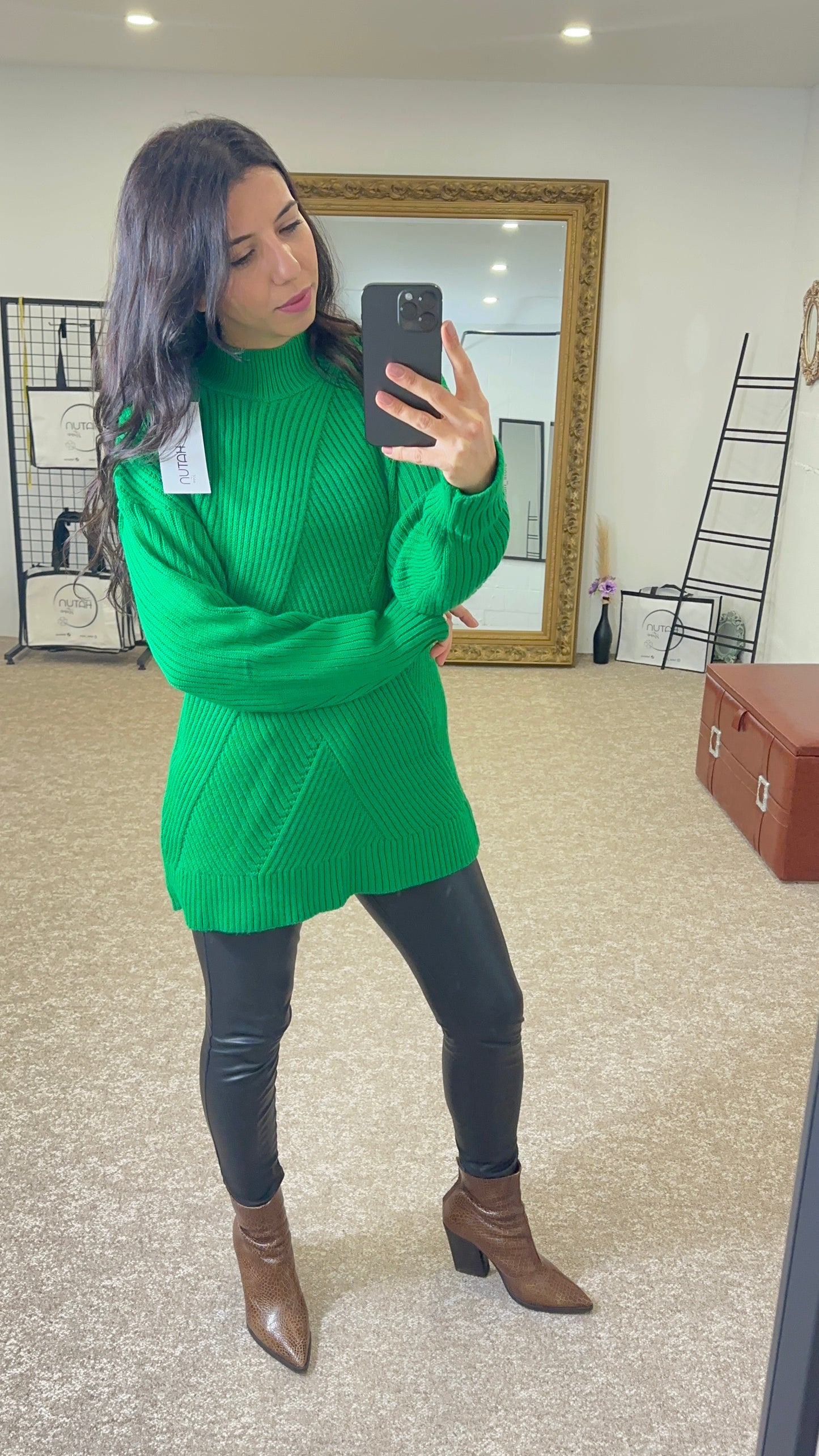 Knitted Sweater Green