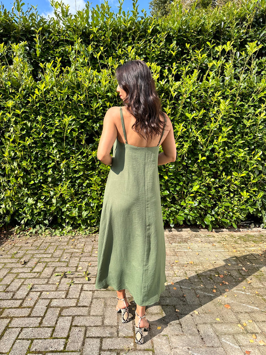 Serene Flow Maxi dress - green