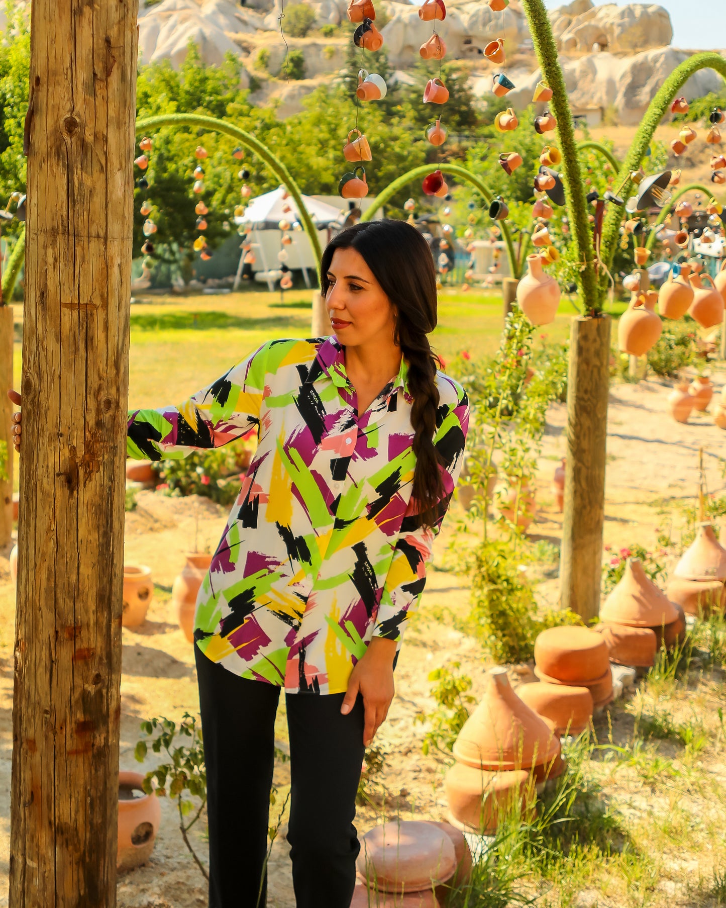 Colorful Patterns Blouse