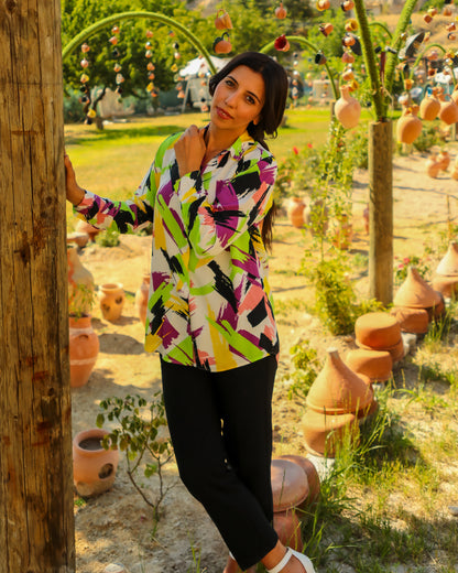 Colorful Patterns Blouse