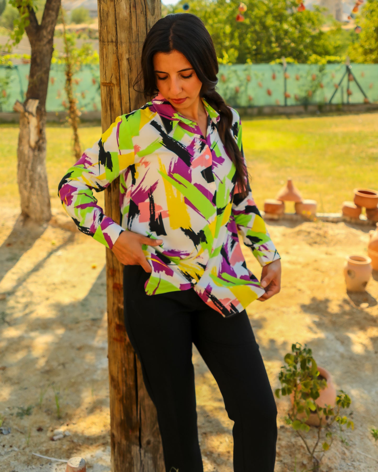 Colorful Patterns Blouse