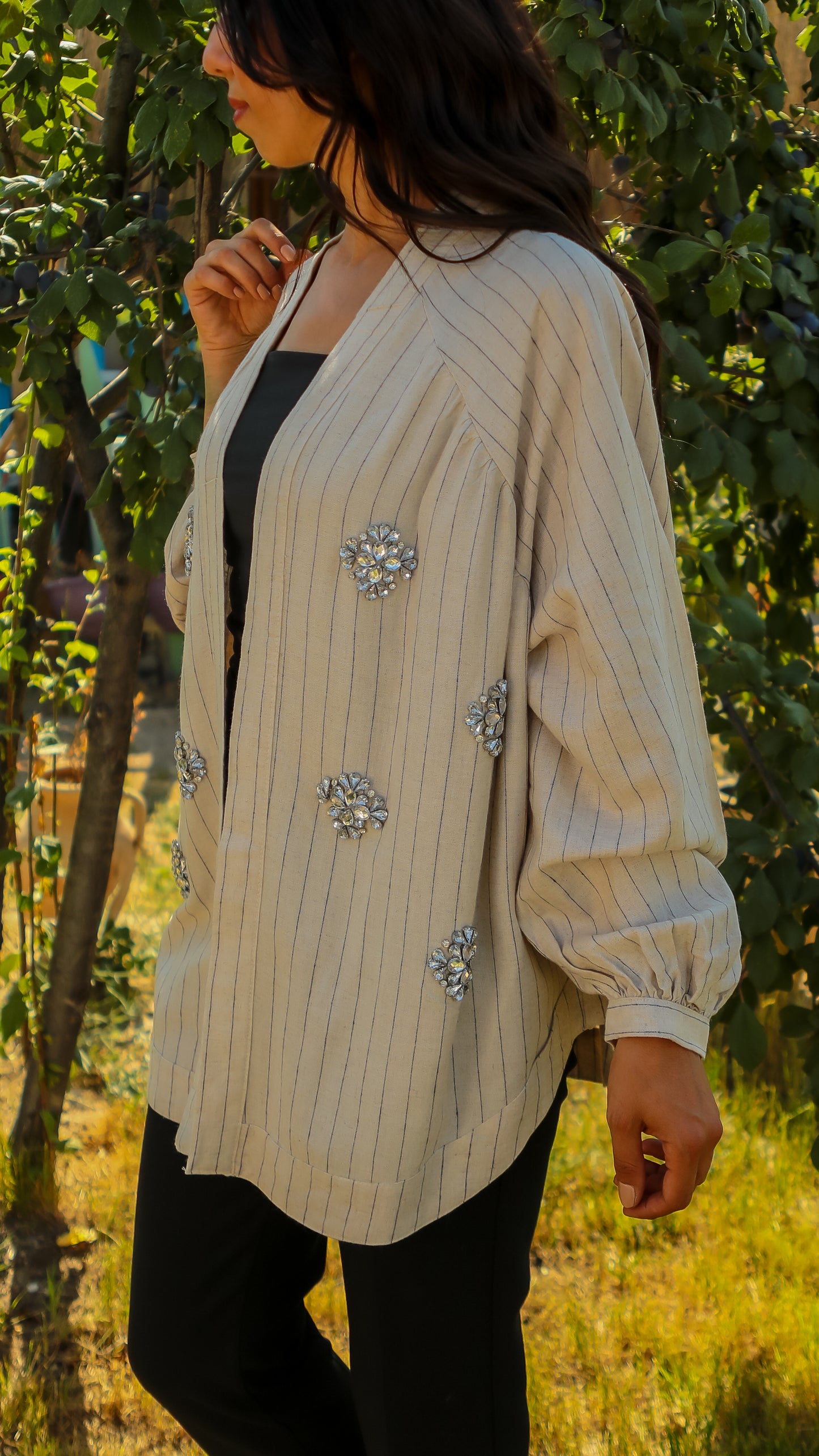 Diamond Embellishments Kimono