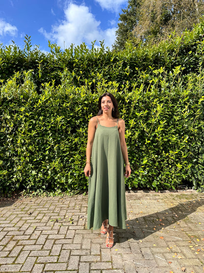 Serene Flow Maxi dress - green