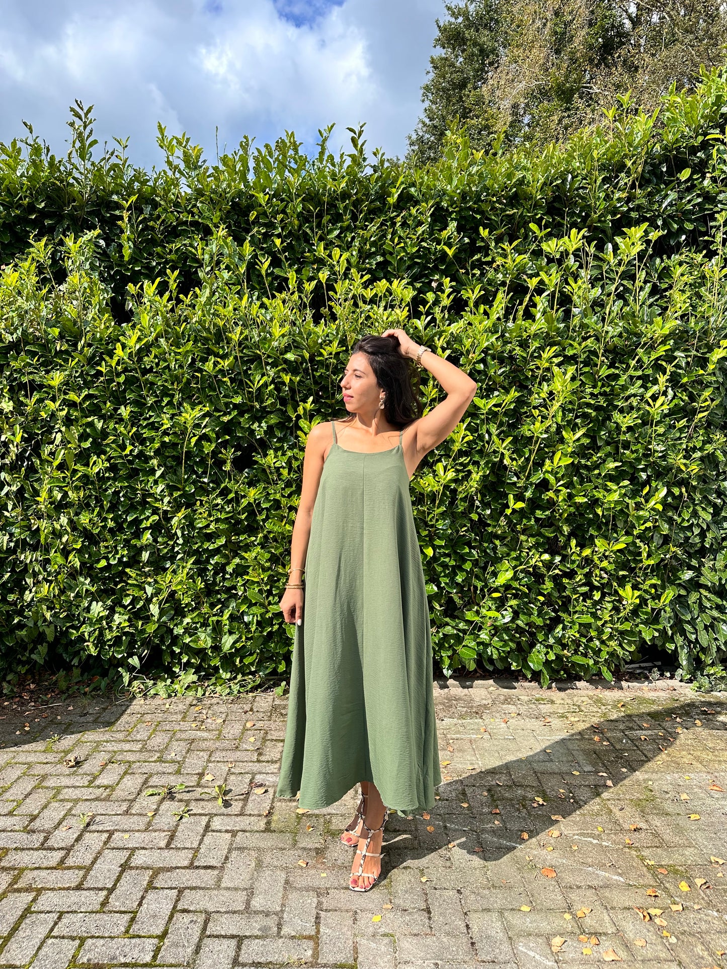 Serene Flow Maxi dress - green