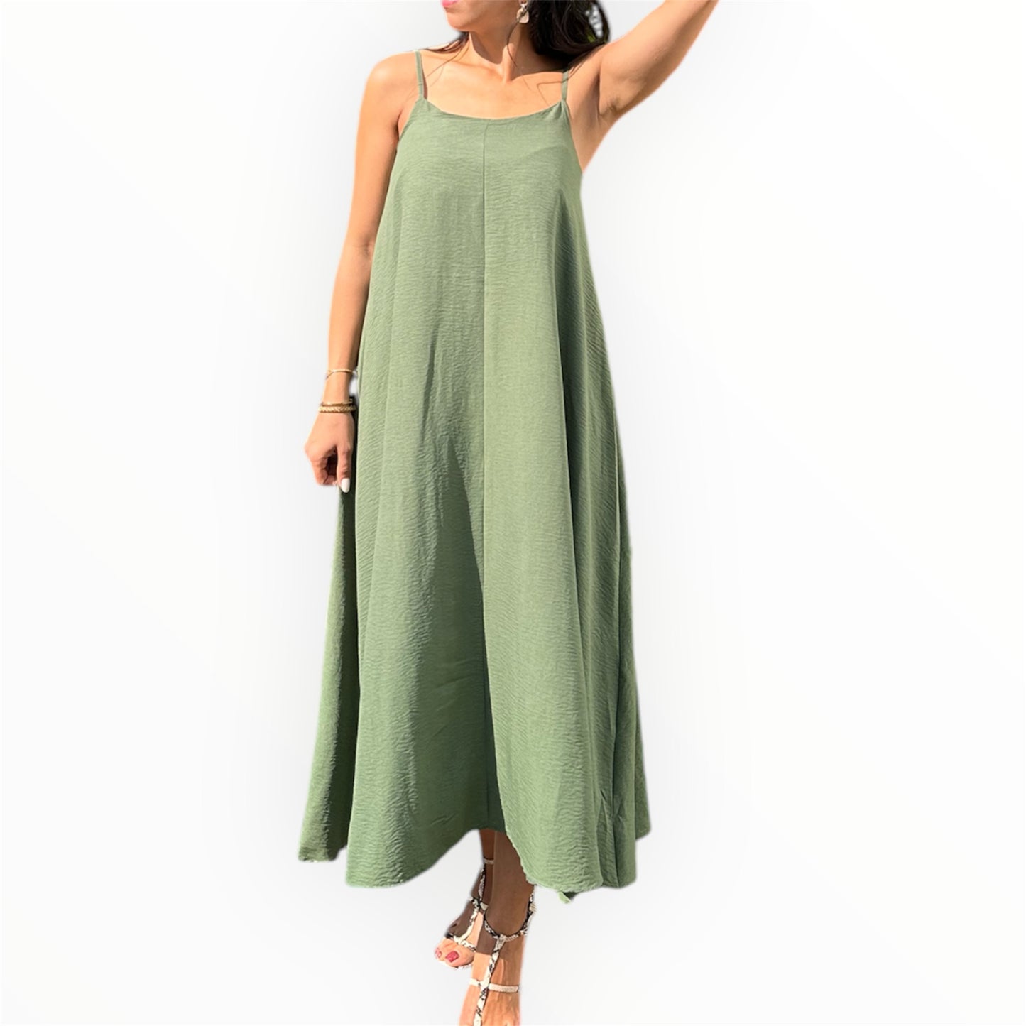 Serene Flow Maxi-jurk - groen