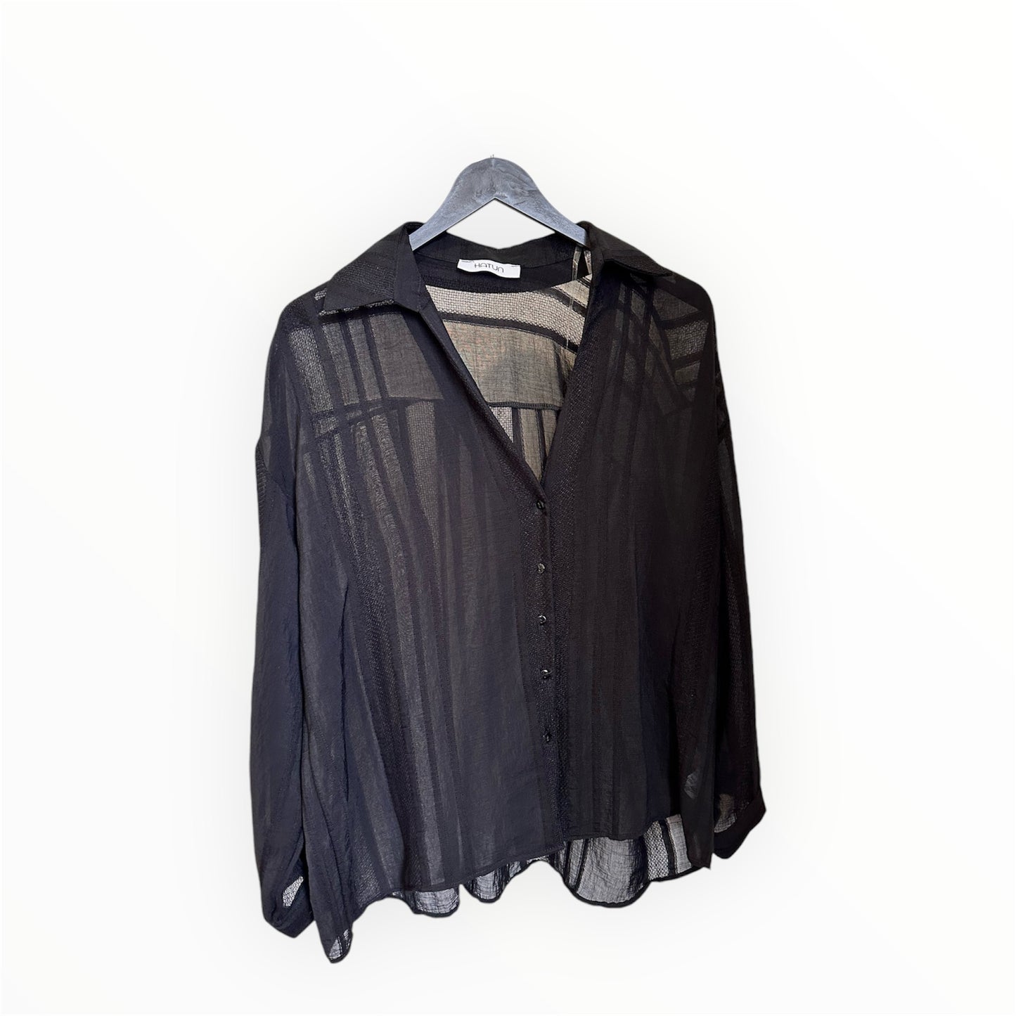 Shadow luxe blouse - Zwart