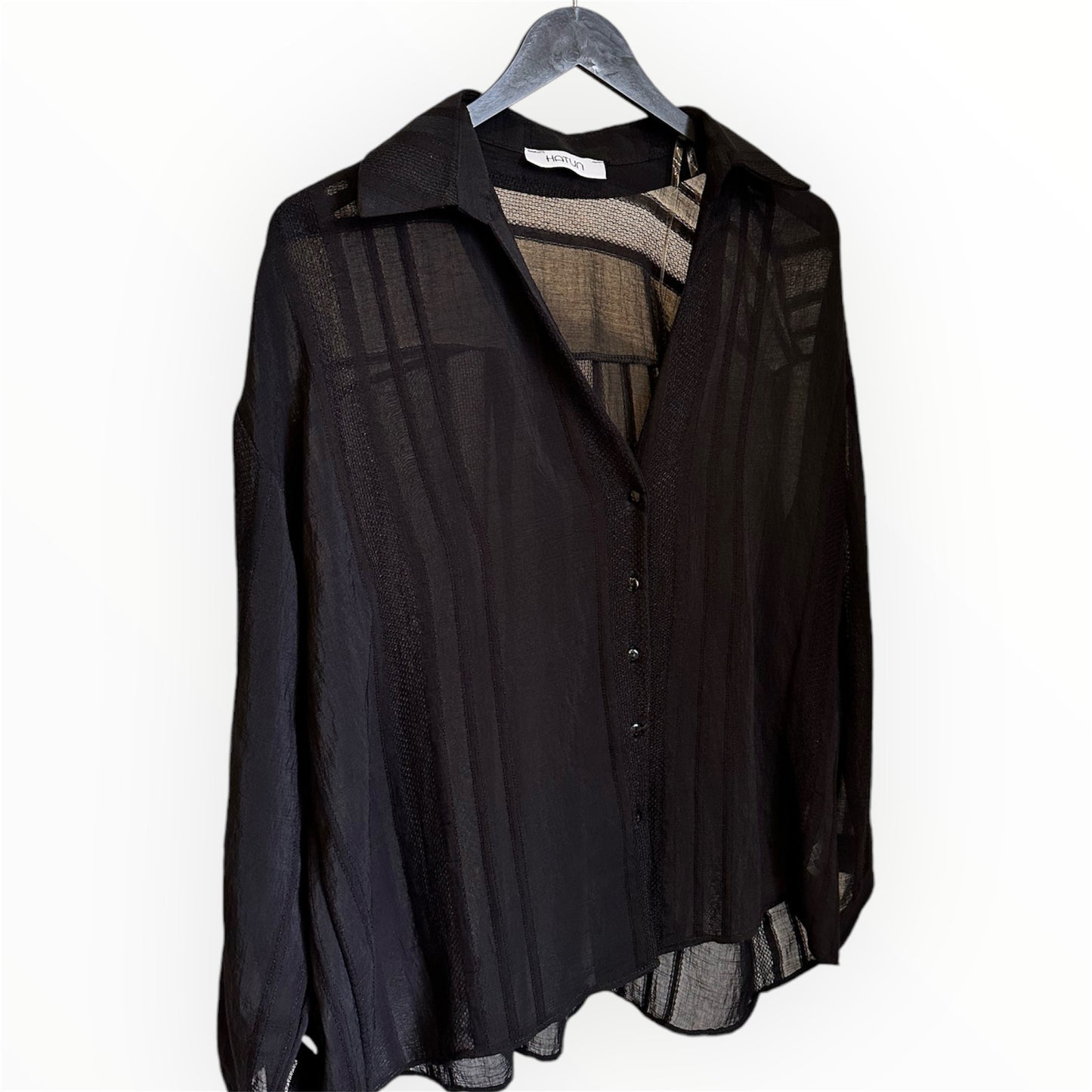 Shadow luxe blouse - Zwart