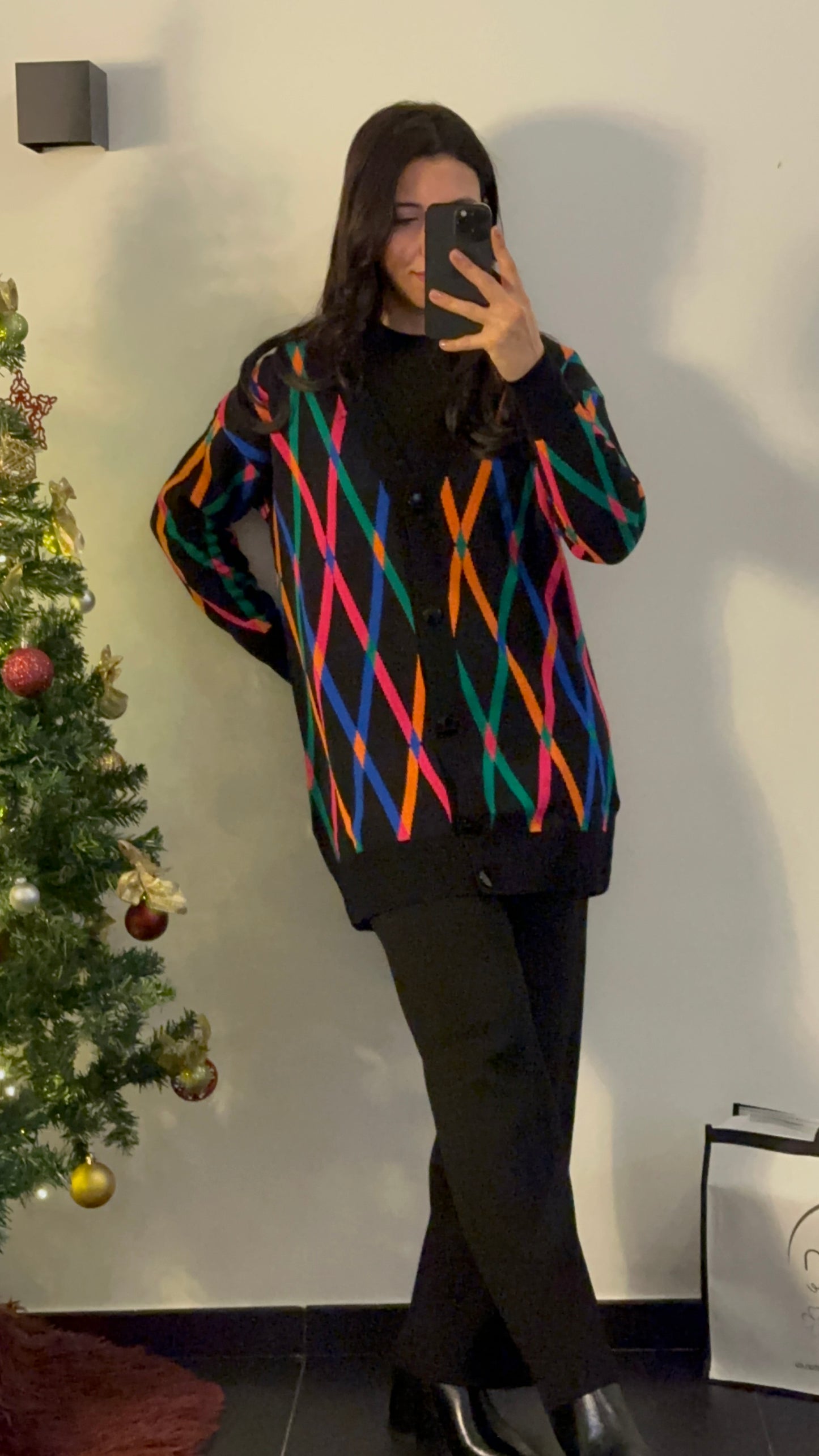 Rainbow Knitwear Comfy Set - Black