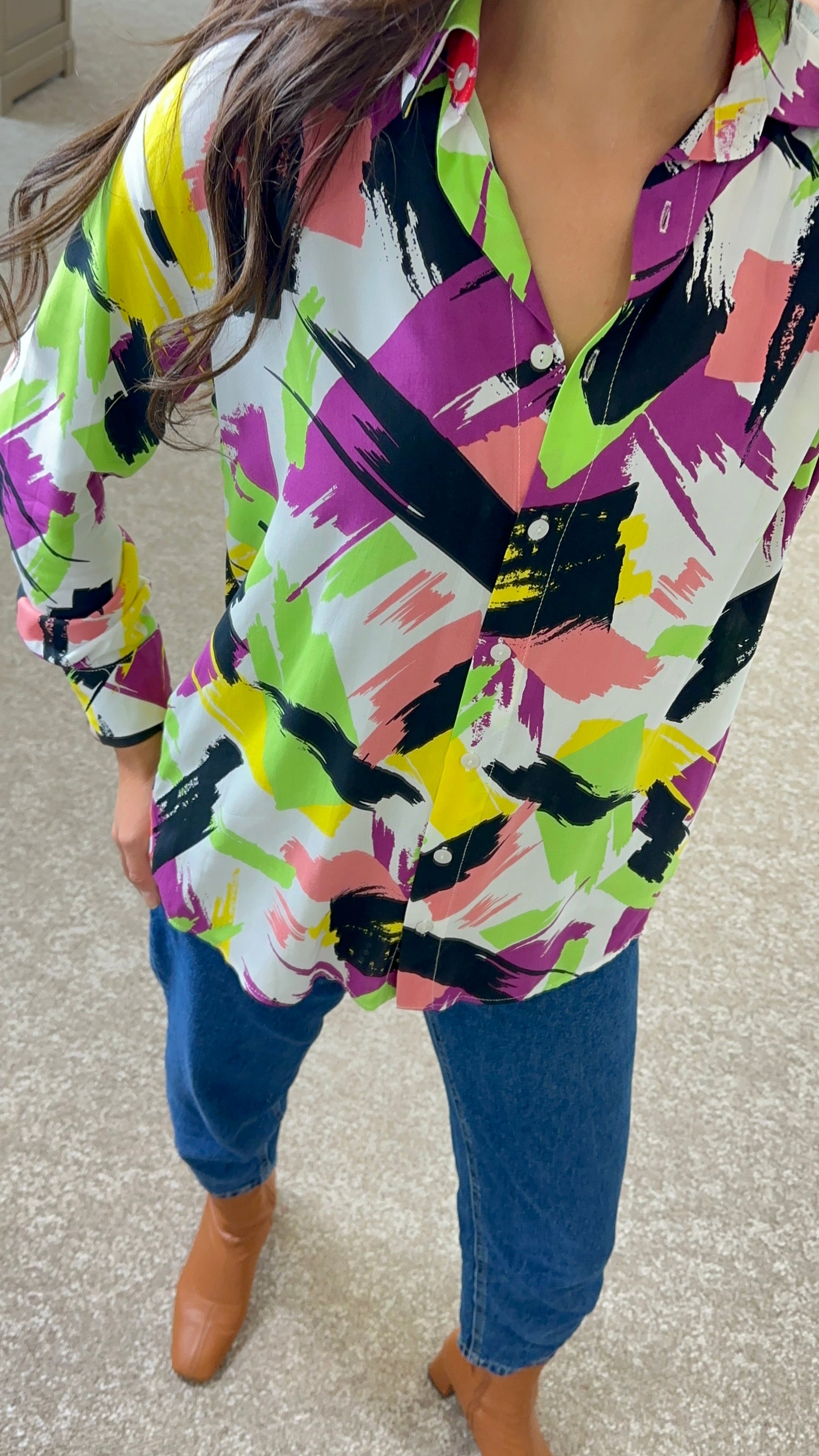 Colorful Patterns Blouse