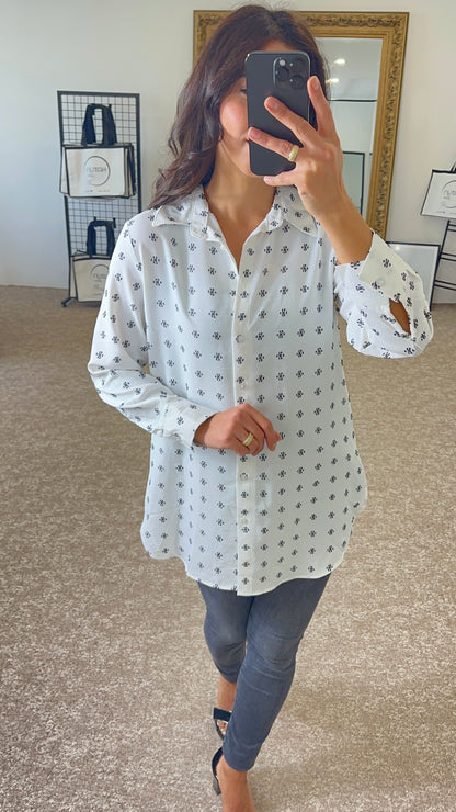 White Blouse Shirt