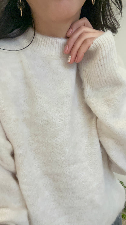 Beige Sweater round neck