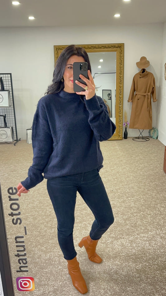 Navy Blue Sweater round neck