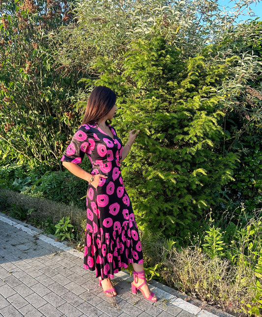 Silky Satin Pink Dress