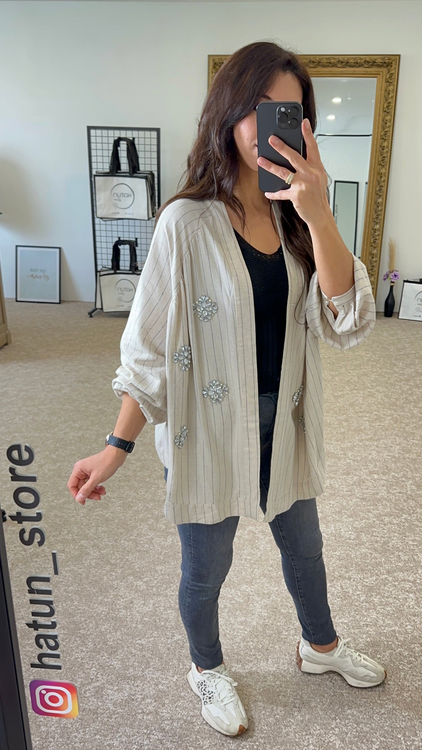 Diamond Embellishments Kimono