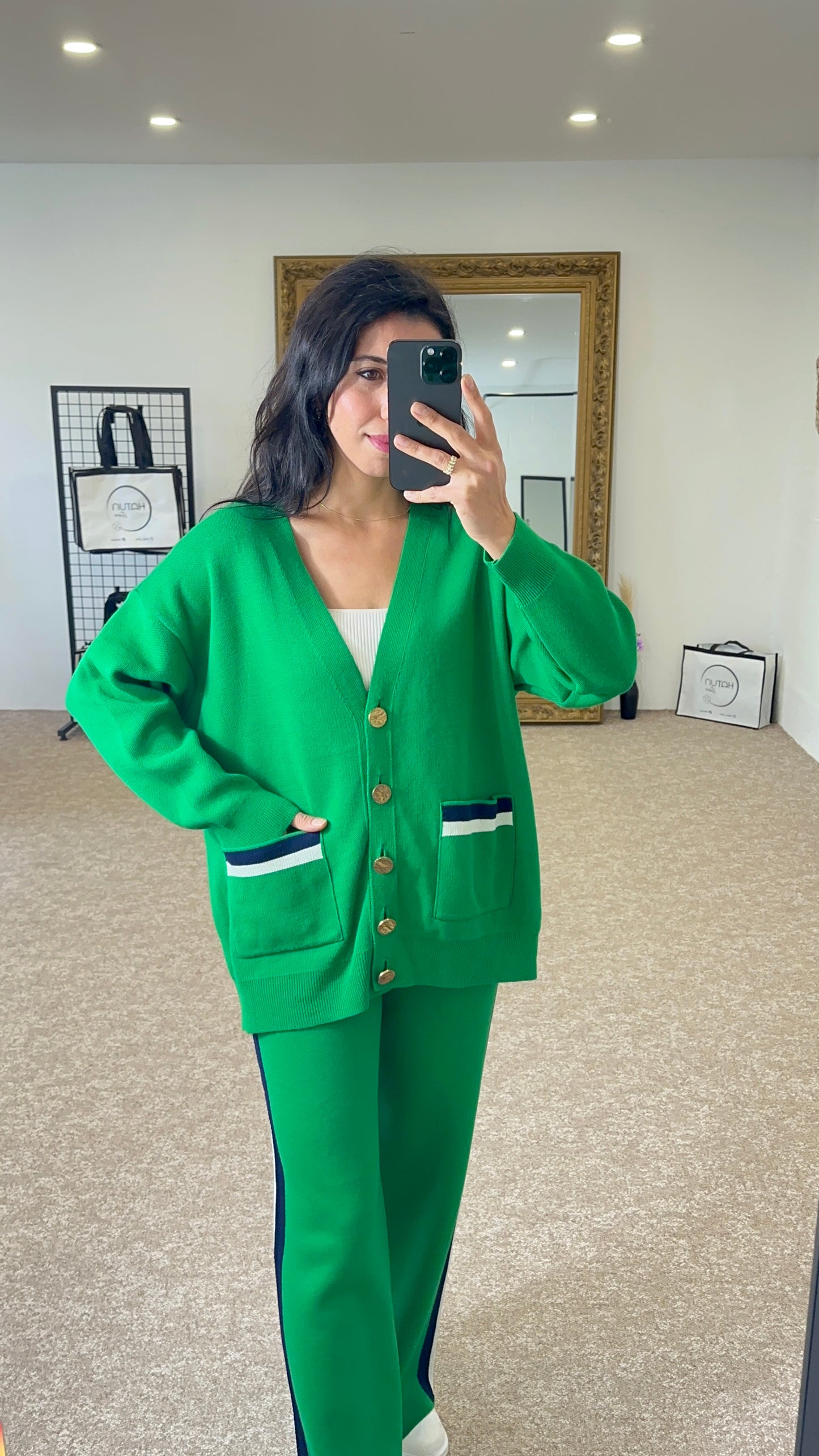 Comfy Set - Green Cardigan and broek