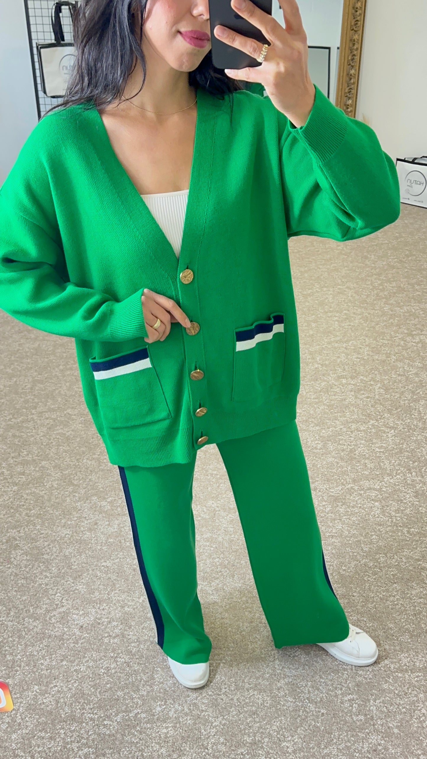 Comfy Set - Green Cardigan and broek