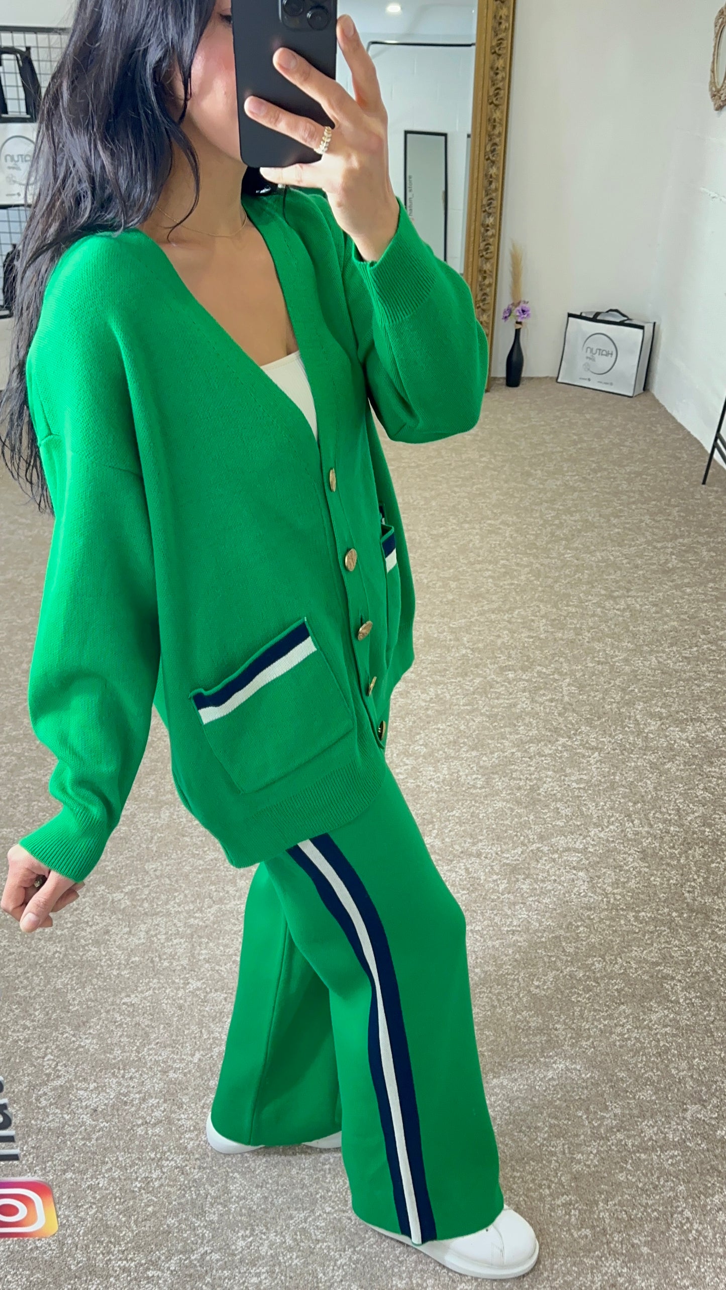 Comfy Set - Green Cardigan and broek