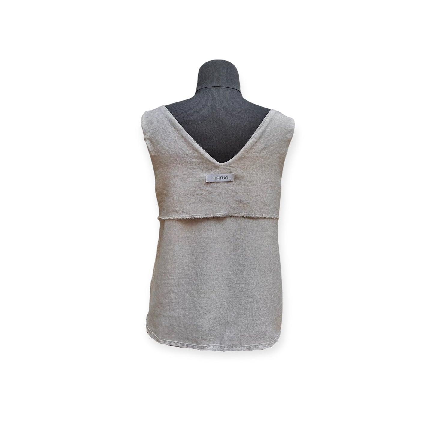 Vera V Neck Top - Gray