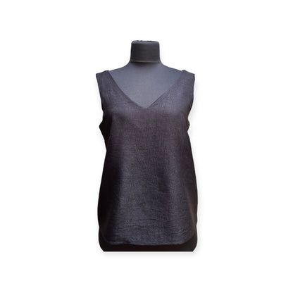 Vera V Neck Top - Black