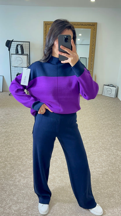 Comfy Pakje Purple Navy blue