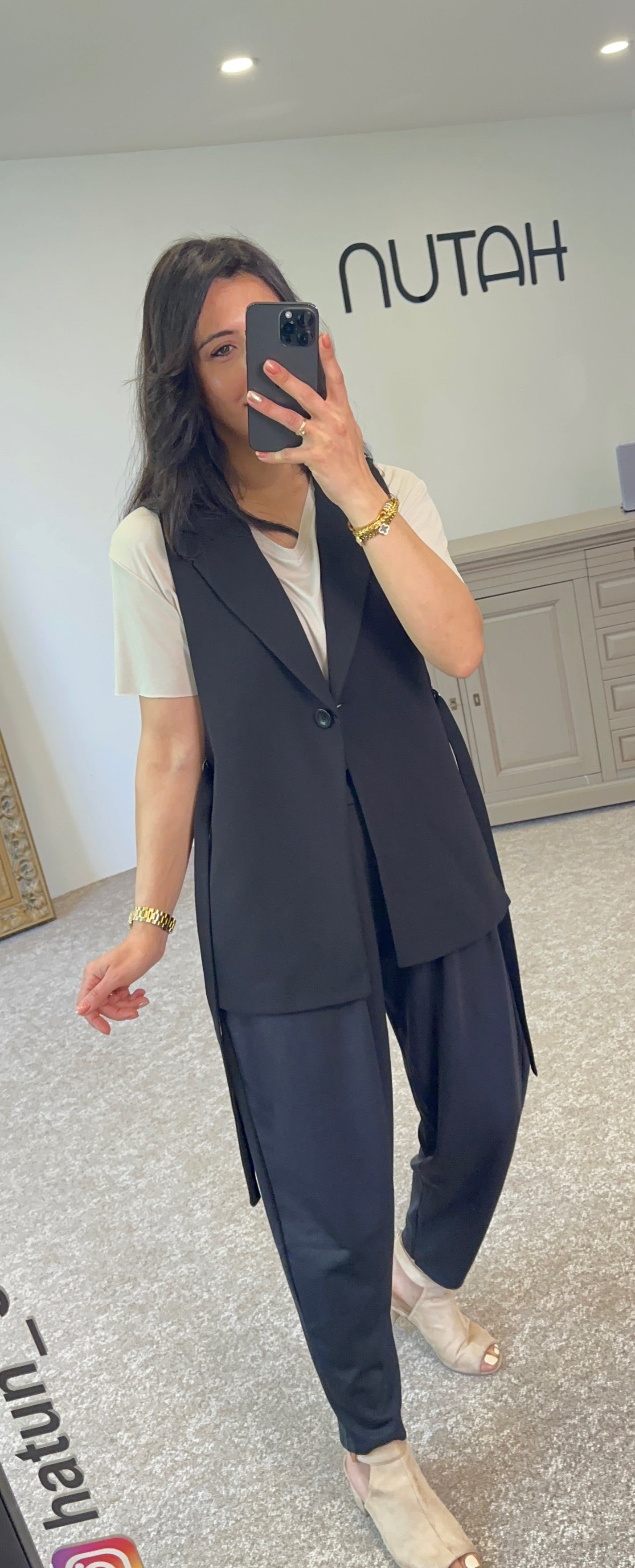 NEW Blazer Vest - Black