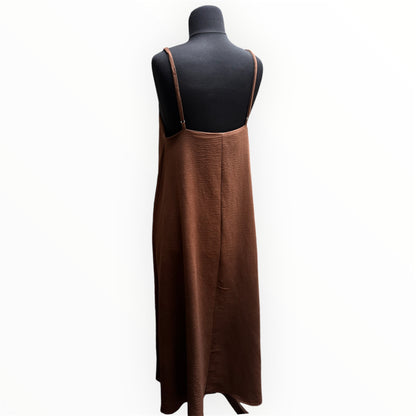 Serene Flow Maxi-jurk - bruin