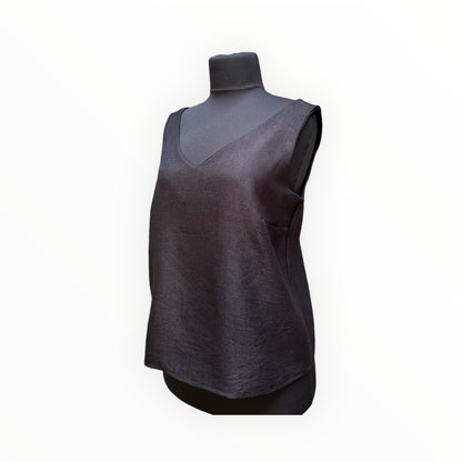 Vera V Neck Top - Black