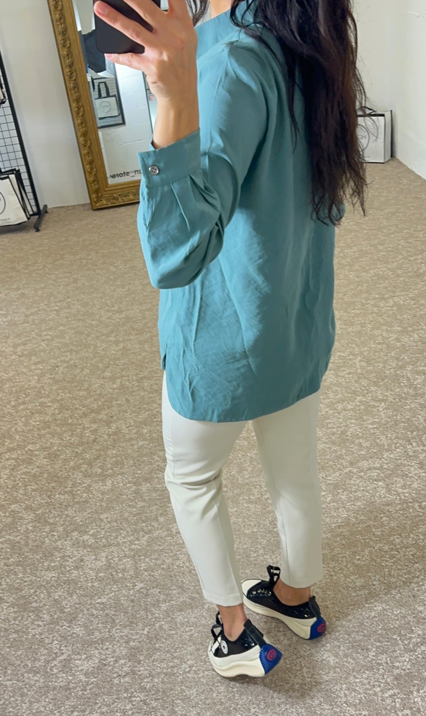 Blouse with Pocket - Mint