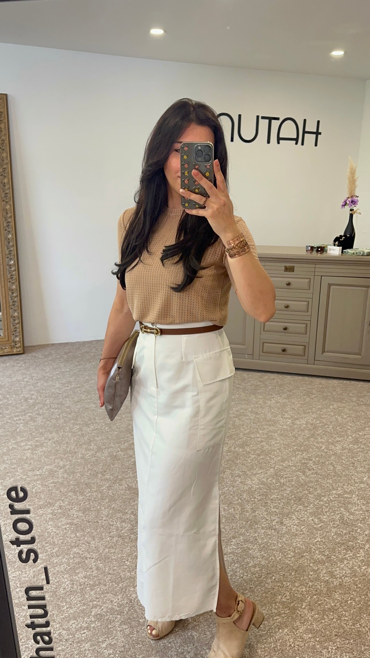 White cargo skirt - New SS'24