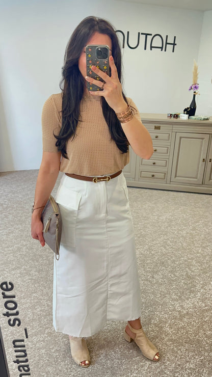 White cargo skirt - New SS'24