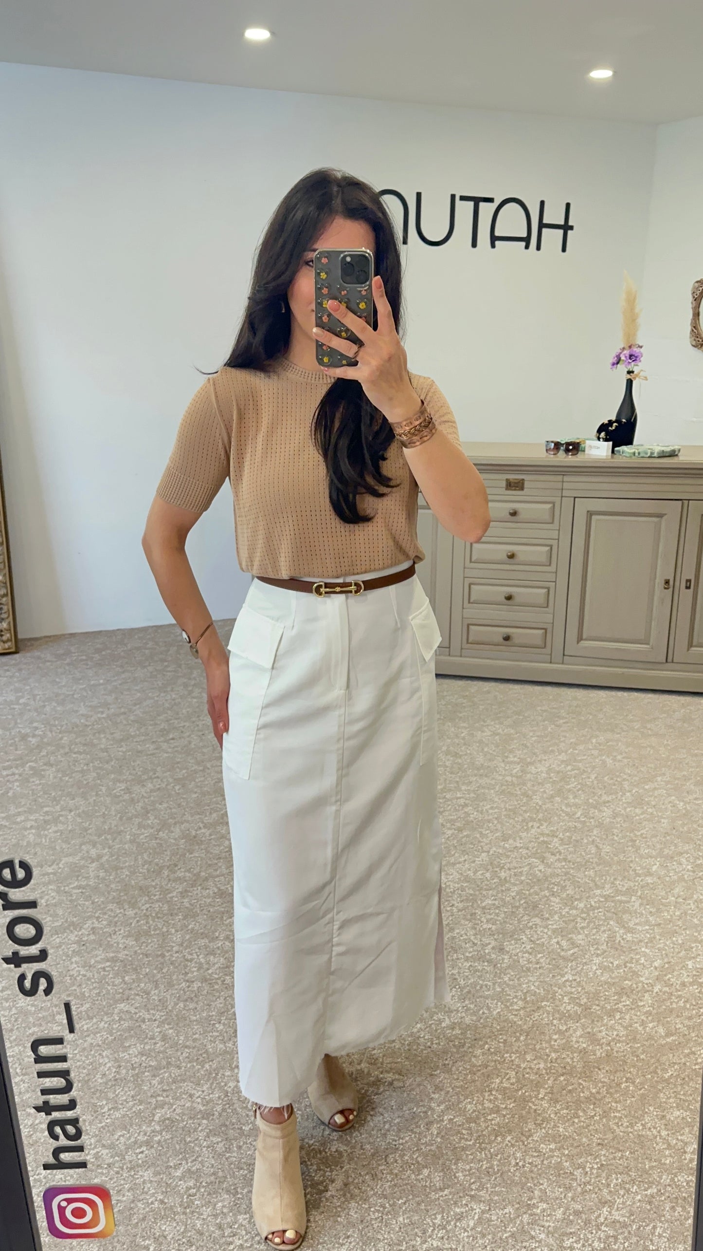 White cargo skirt - New SS'24