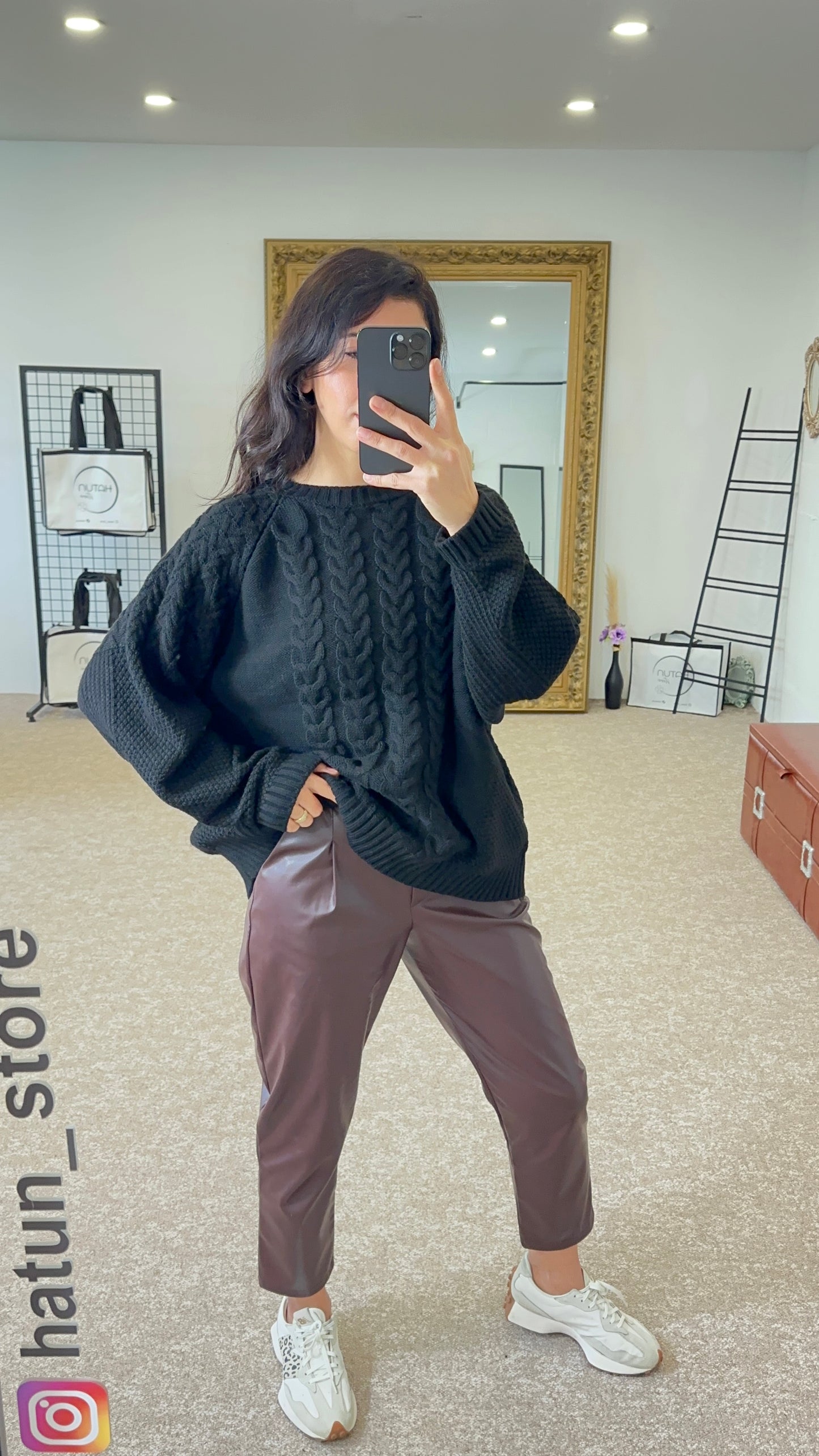 Knitted Sweater Black