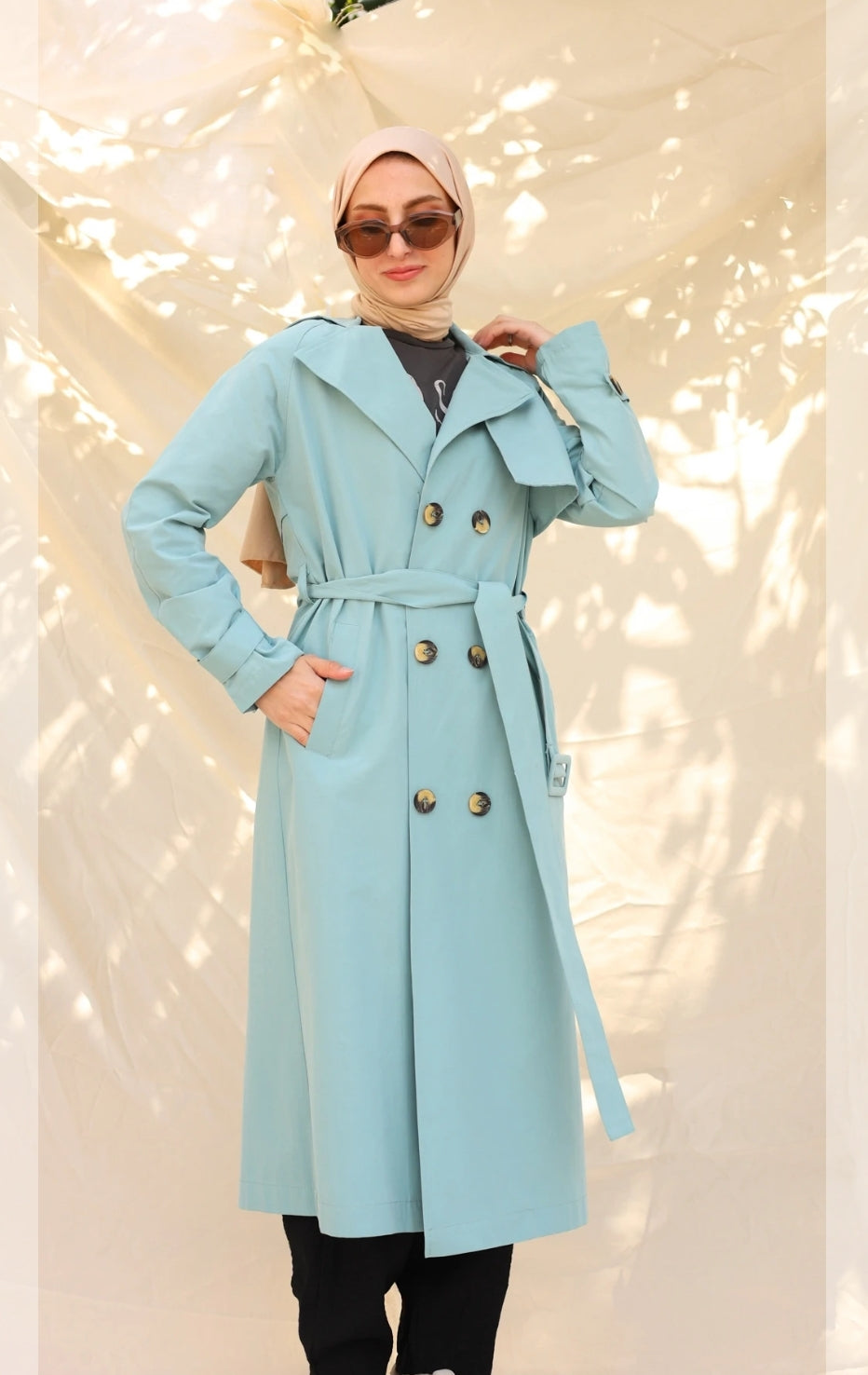 Trenchcoat Babyblue