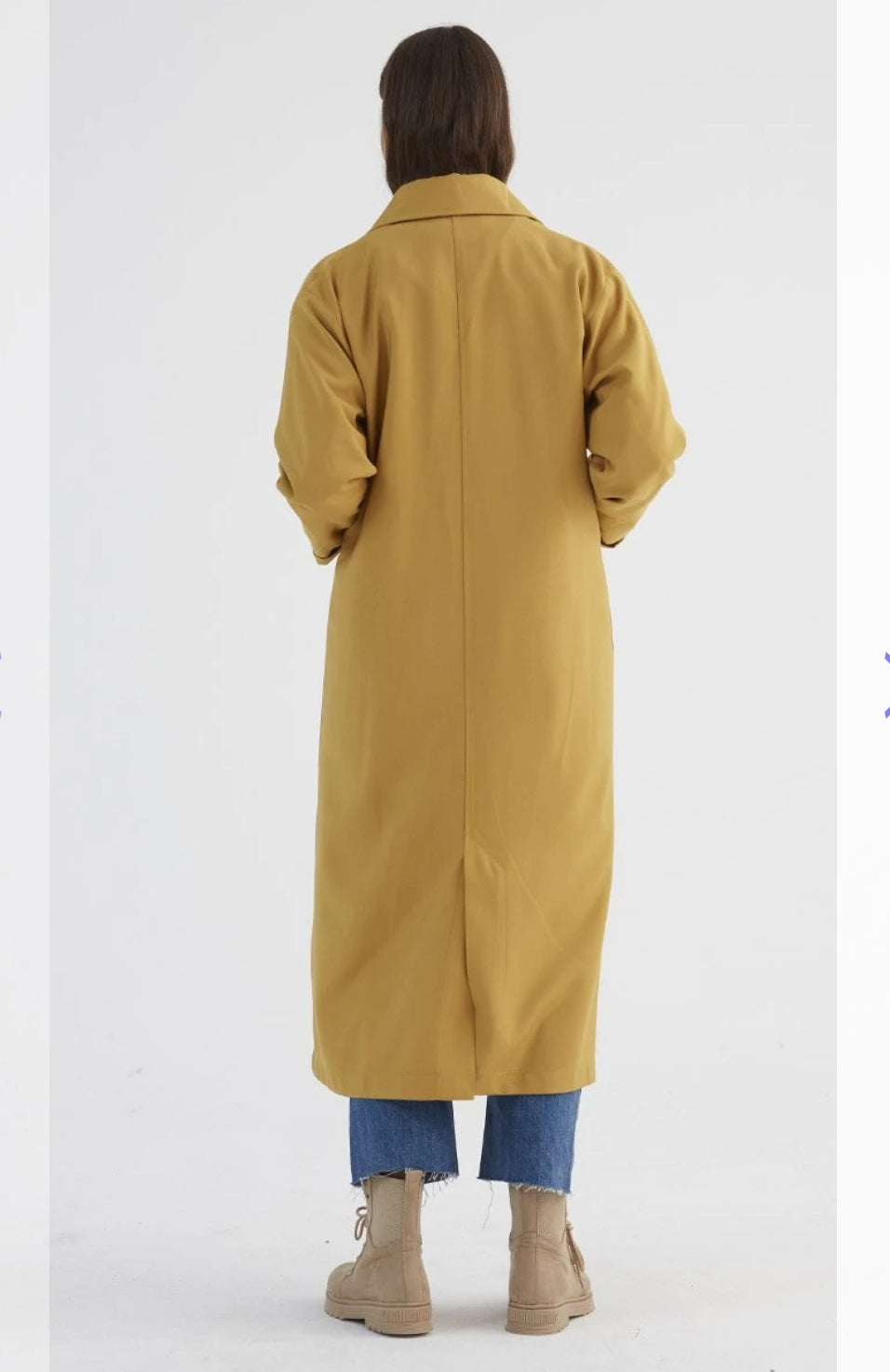 MUSTARD COLOR TRENCCHCOAT