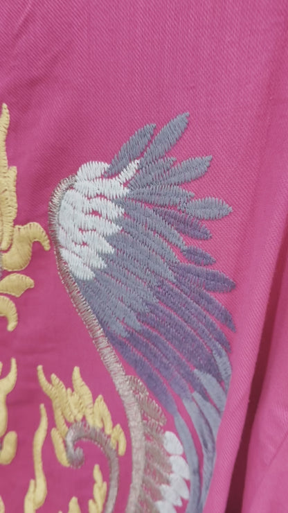 Embroidered Pink Shirt