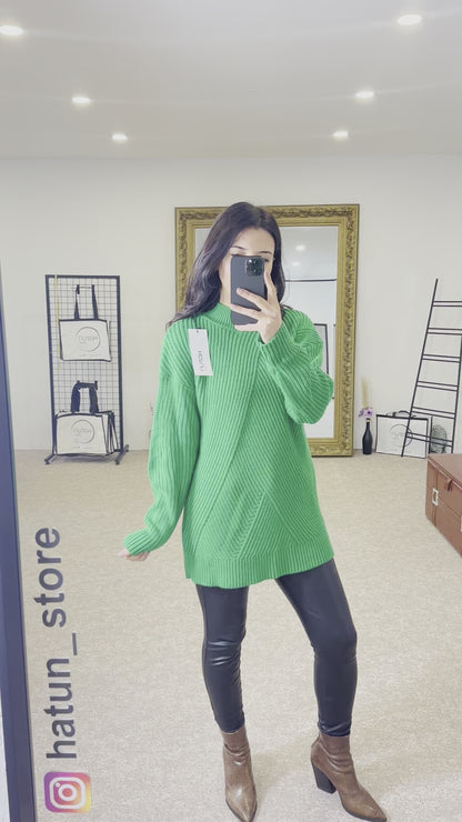 Knitted Sweater Green