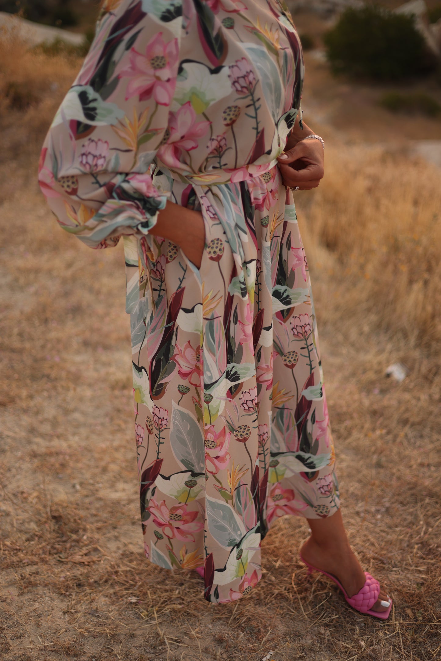 Flower Long Dress