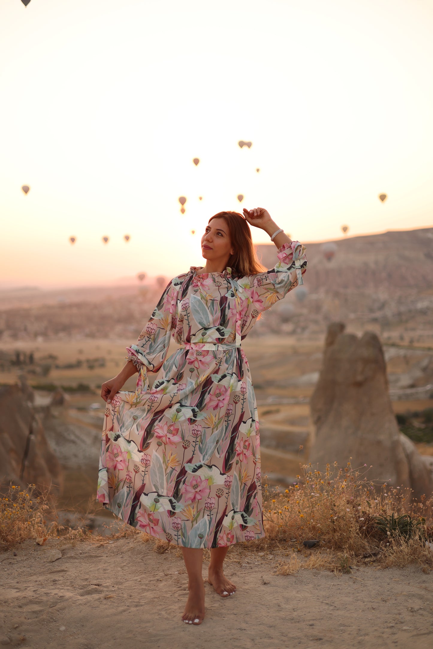 Flower Long Dress