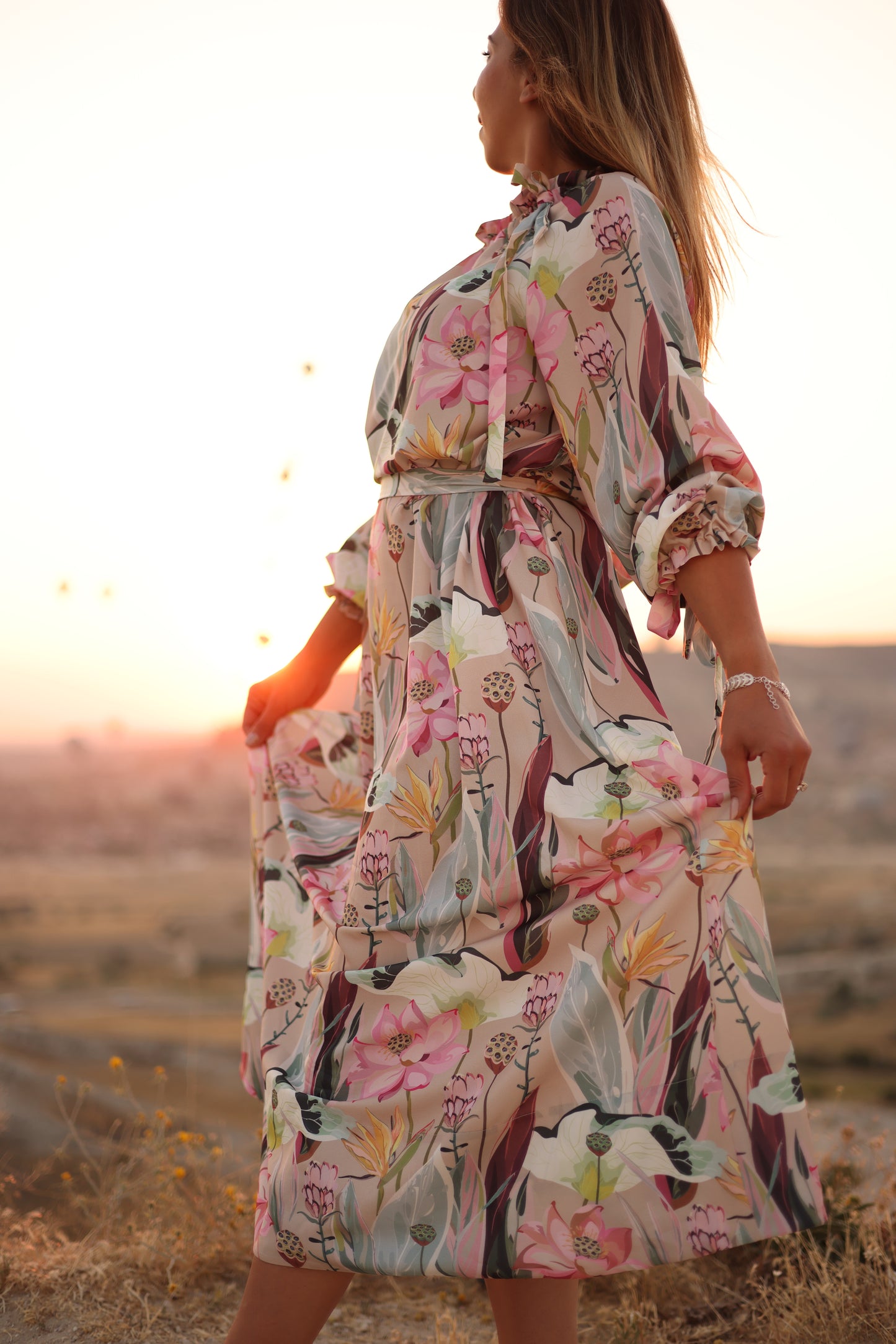 Flower Long Dress